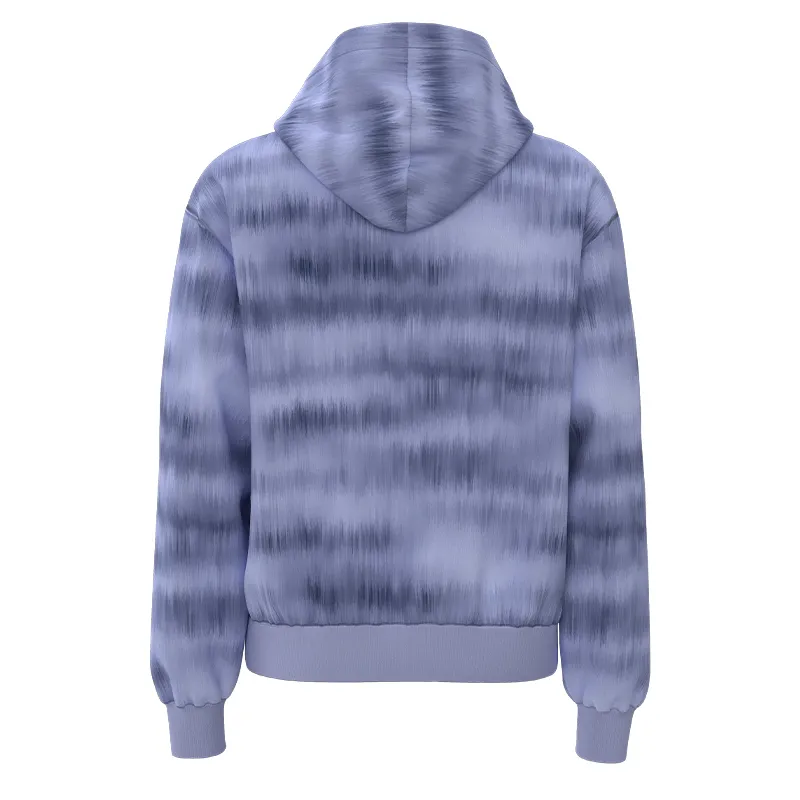 MBH007 Men’s Gray Tie-Dye Sweatshirt English Print Boxy Fit Hoodie - Image 2