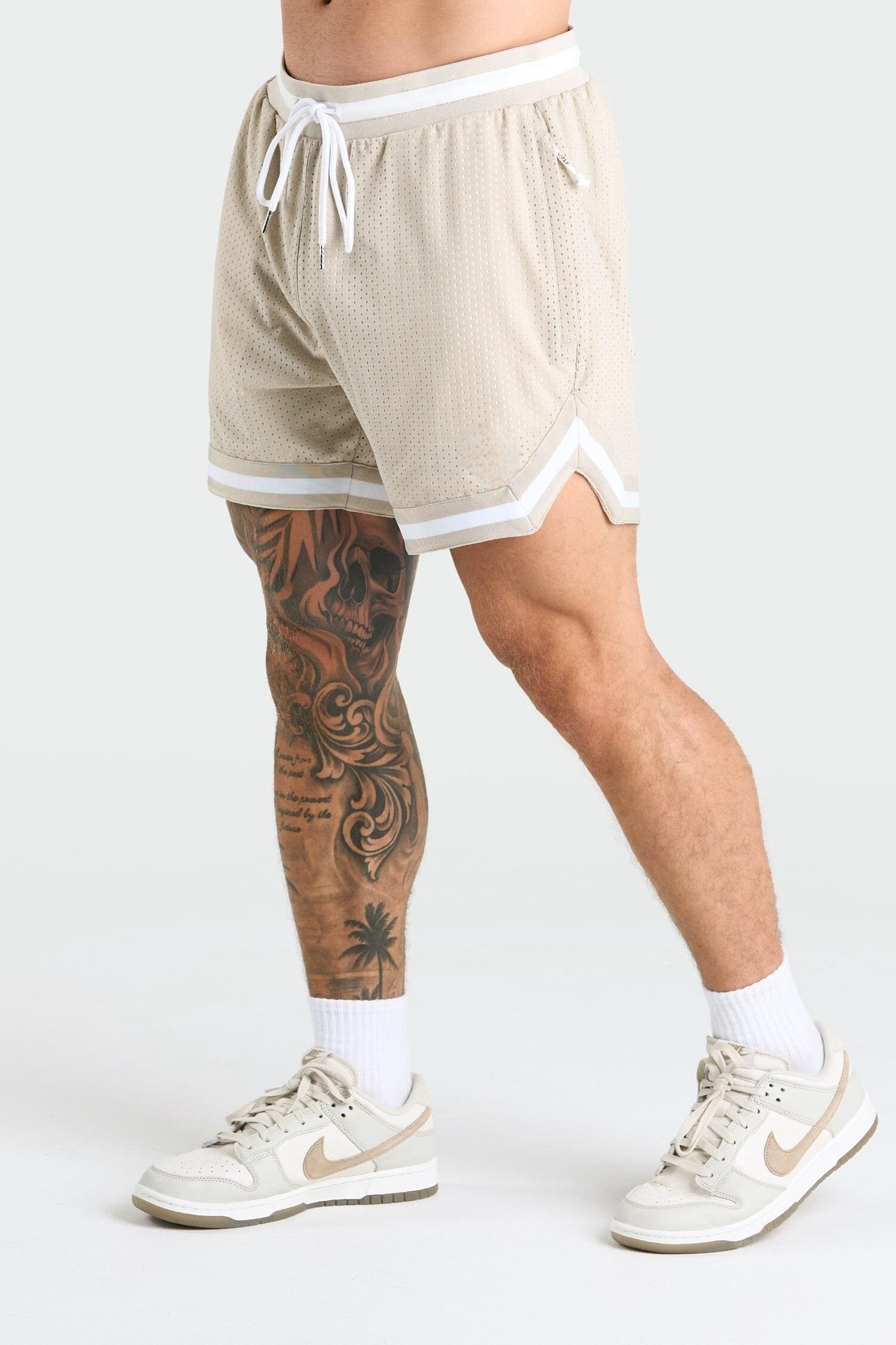 M27 Men High-Waist Drawstring Mesh Sports Gym Shorts, Comfortable and Sweat-Wicking